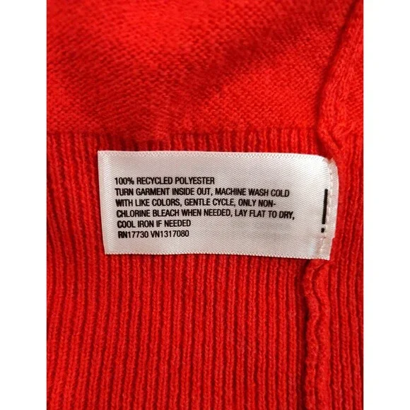 a new day Fine Gauge V-Neck Sweater Red XXL - Picture 5 of 6